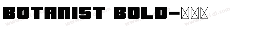 Botanist Bold字体转换